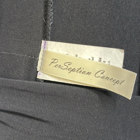 PerSeption Concept Black Sleek Long Sleeve Side Slit Cardigan Size Small - Picture 2 of 7